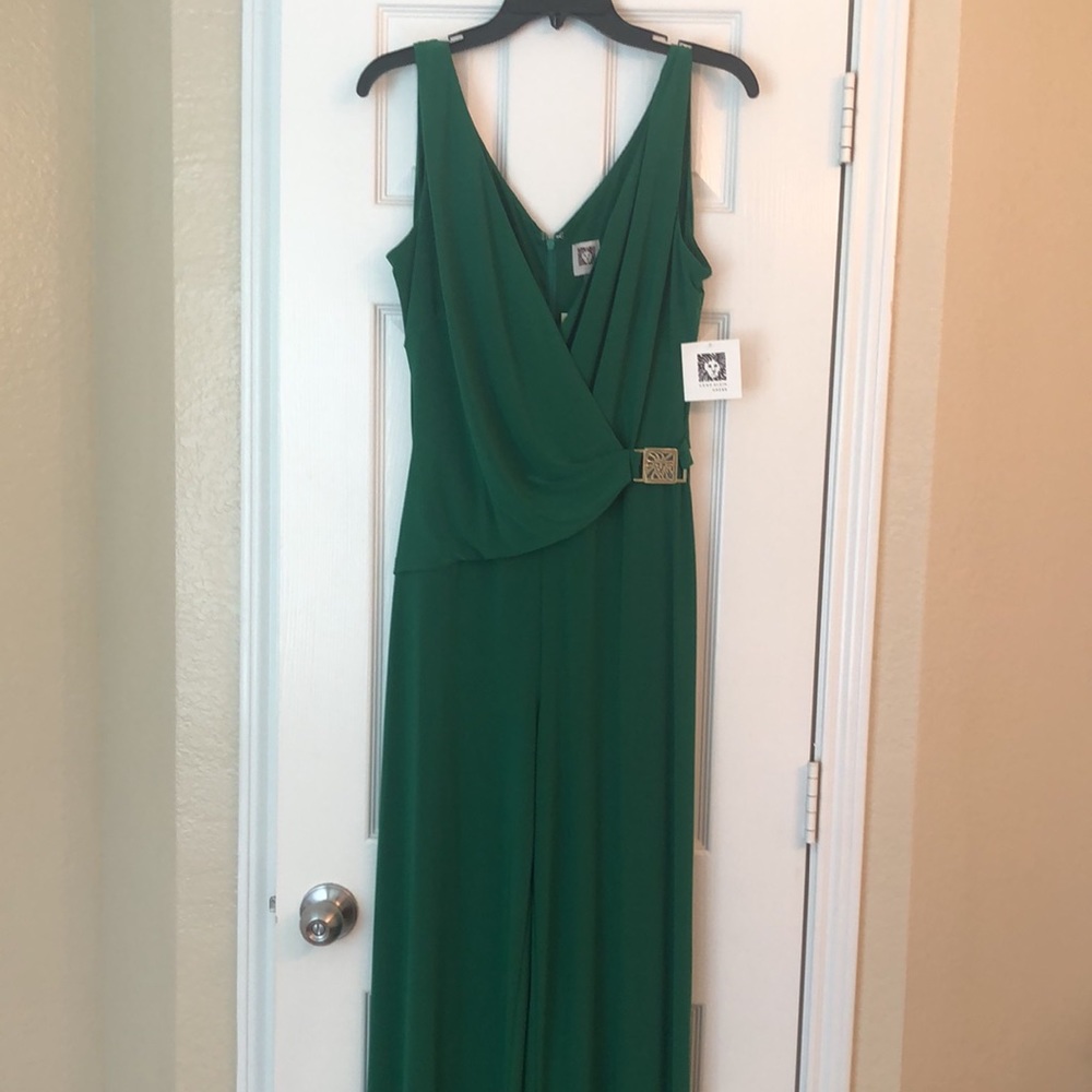 Anne Klein green jumpsuit